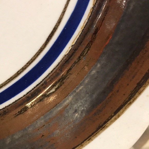 Vintage MCM Dansk Japan Niels Refsgaard Stoneware Heron Platter/Low Profile Bowl - Picture 6 of 6